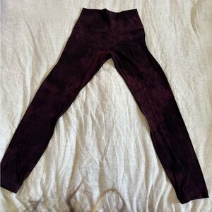 EUC Lululemon Black Cherry Tie Dye leggings